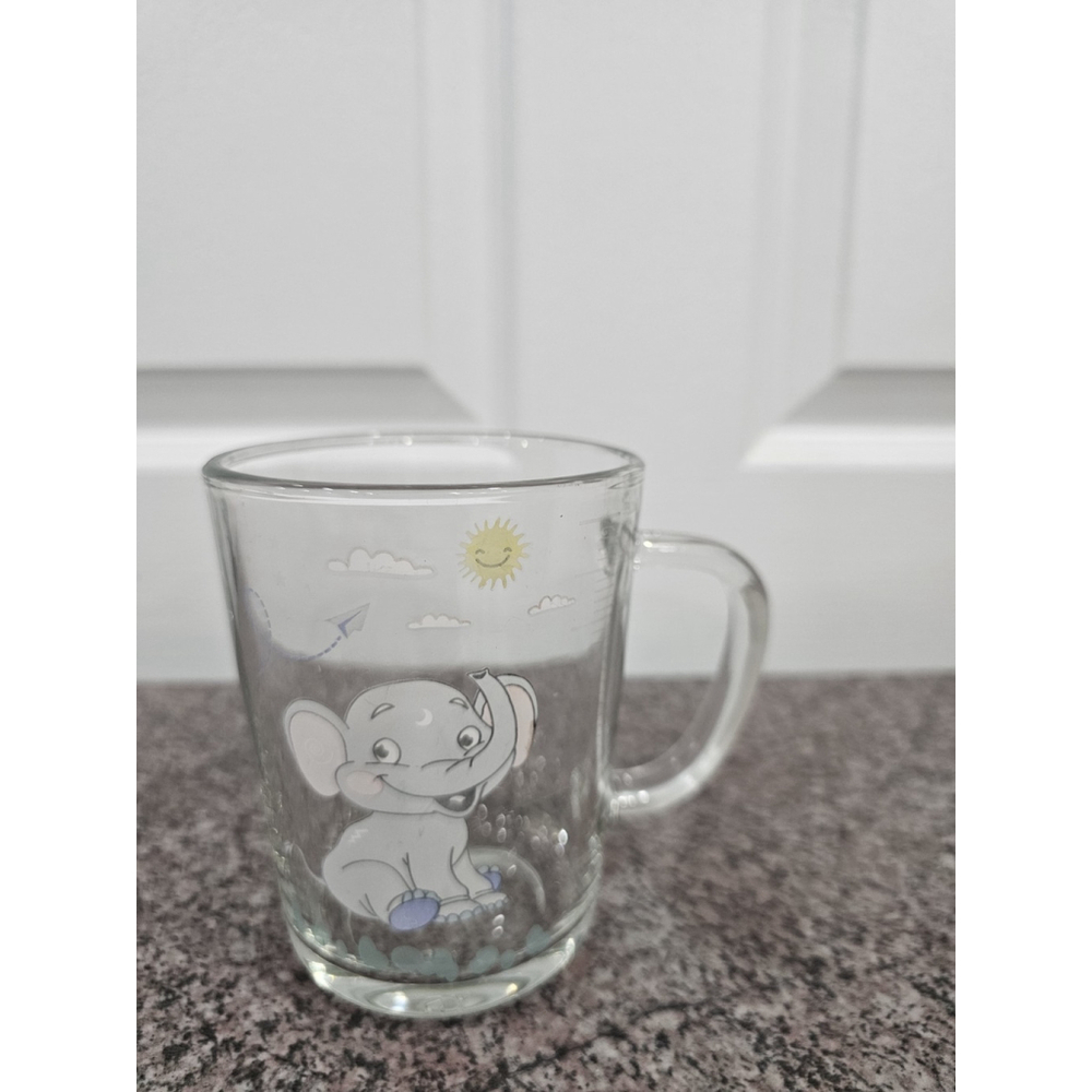 Leonardo Bambini glass cup with an elephant motif